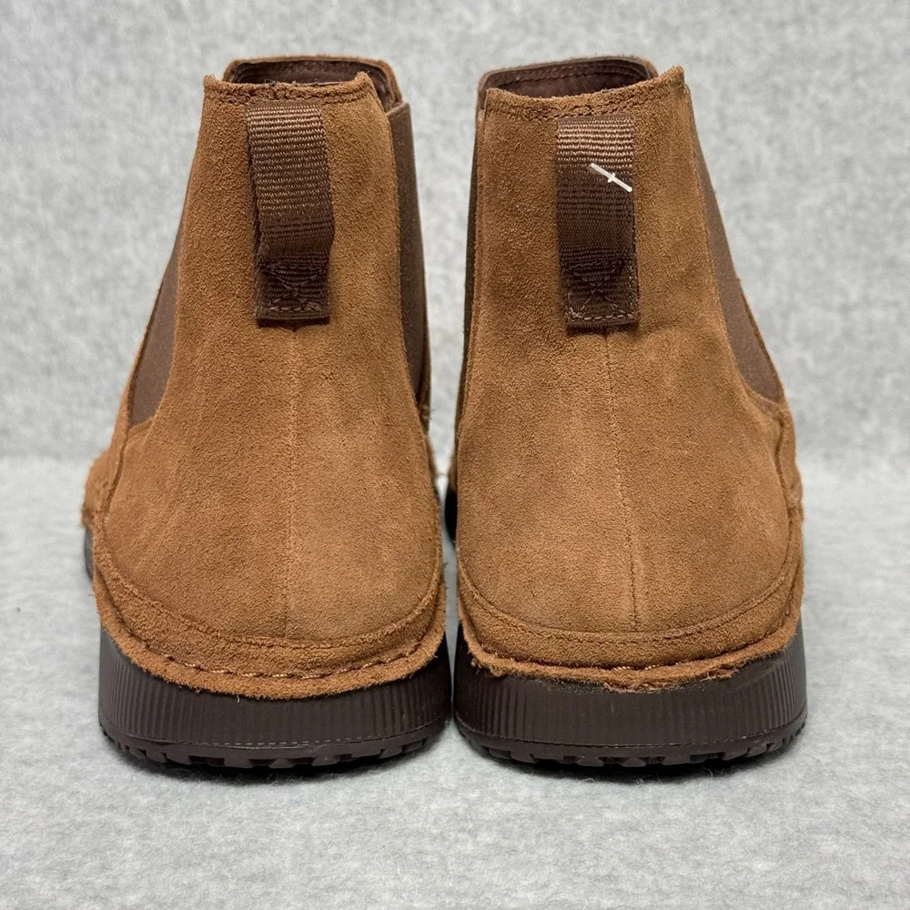 Chaco Paonia Mens Size 10 Chelsea Boots Cinnamon Brown Suede JCH108551